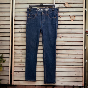 Madewell Rail Straight Denim Blue Jeans,‎ size 25 x 30 EUC